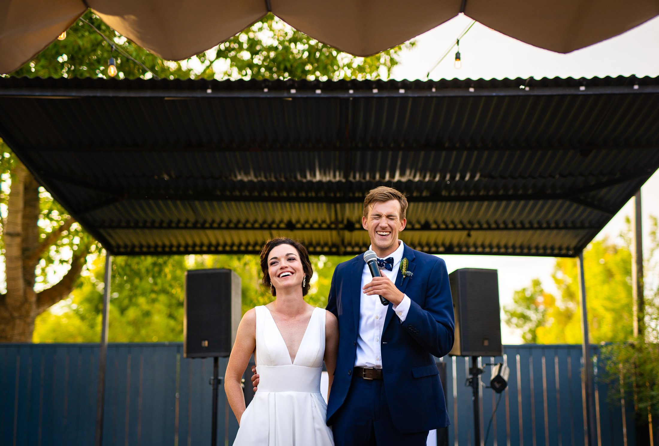 Bride and groom thank their guests for coming as part of a welcome toast during their wedding reception, wedding, wedding photos, wedding photography, wedding photographer, wedding inspiration, wedding photo inspiration, wedding portraits, wedding ceremony, wedding reception, mountain wedding, Catholic Church wedding, Catholic Church wedding photos, Catholic Church wedding photography, Catholic Church wedding photographer, Catholic Church wedding inspiration, Catholic Church wedding venue, Steamboat Springs wedding, Steamboat Springs wedding photos, Steamboat Springs wedding photography, Steamboat Springs wedding photographer, Colorado wedding, Colorado wedding photos, Colorado wedding photography, Colorado wedding photographer, Colorado mountain wedding, Colorado wedding inspiration