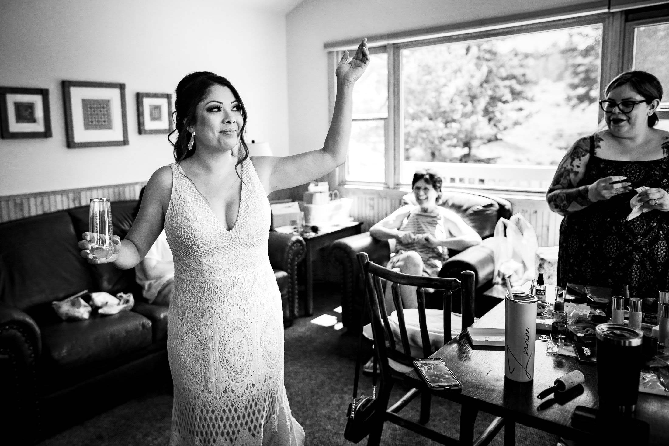 Bride gets ready in bridal suite, wedding, wedding photos, wedding photography, wedding photographer, wedding inspiration, wedding photo inspiration, mountain wedding, YMCA of the Rockies wedding, YMCA of the Rockies wedding photos, YMCA of the Rockies wedding photography, YMCA of the Rockies wedding photographer, YMCA of the Rockies wedding inspiration, YMCA of the Rockies wedding venue, Estes Park wedding, Estes Park wedding photos, Estes Park wedding photography, Estes Park wedding photographer, Colorado wedding, Colorado wedding photos, Colorado wedding photography, Colorado wedding photographer, Colorado mountain wedding, Colorado wedding inspiration