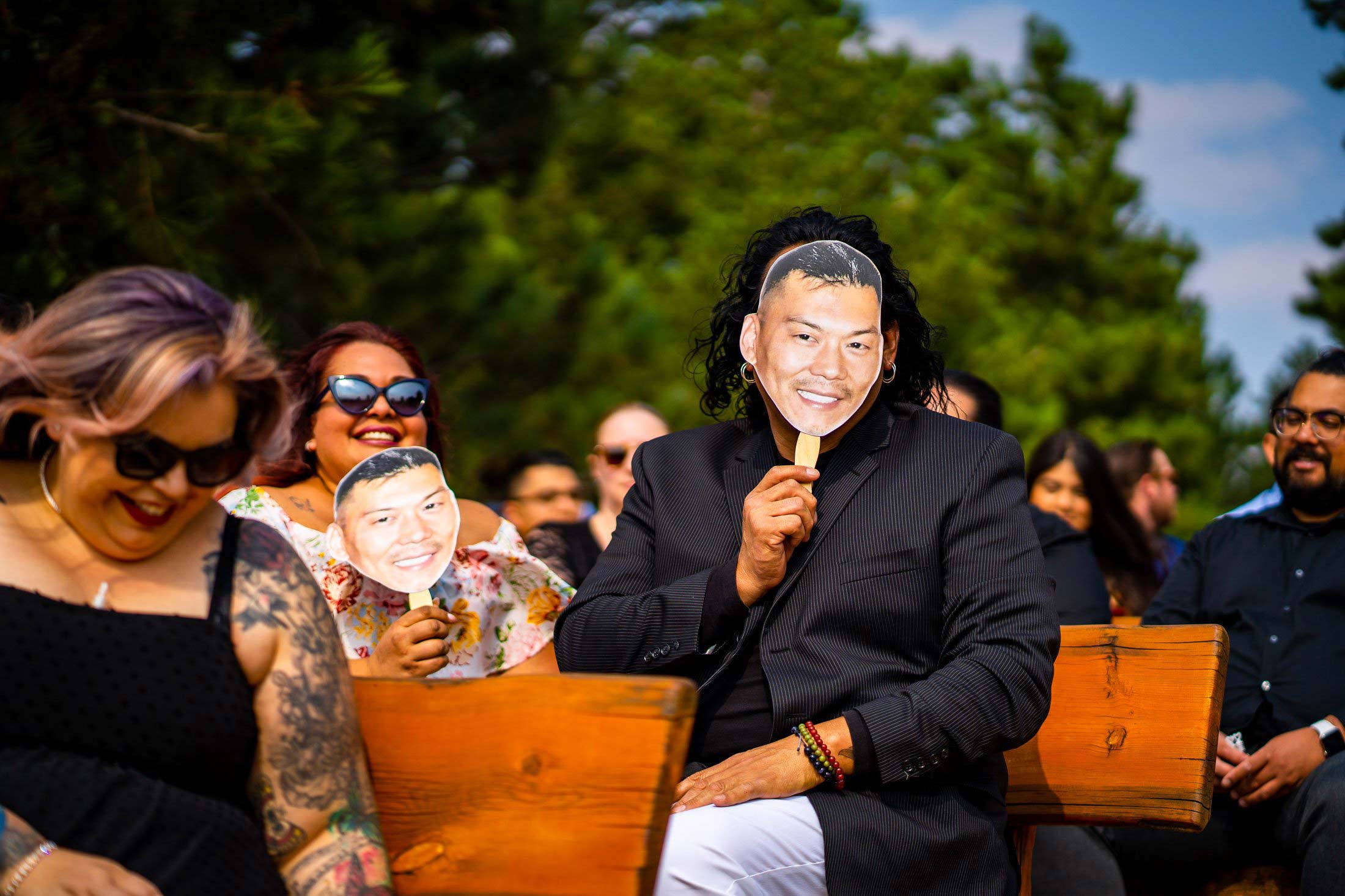 Guests attend a mountain wedding ceremony, wedding, wedding photos, wedding photography, wedding photographer, wedding inspiration, wedding photo inspiration, mountain wedding, YMCA of the Rockies wedding, YMCA of the Rockies wedding photos, YMCA of the Rockies wedding photography, YMCA of the Rockies wedding photographer, YMCA of the Rockies wedding inspiration, YMCA of the Rockies wedding venue, Estes Park wedding, Estes Park wedding photos, Estes Park wedding photography, Estes Park wedding photographer, Colorado wedding, Colorado wedding photos, Colorado wedding photography, Colorado wedding photographer, Colorado mountain wedding, Colorado wedding inspiration