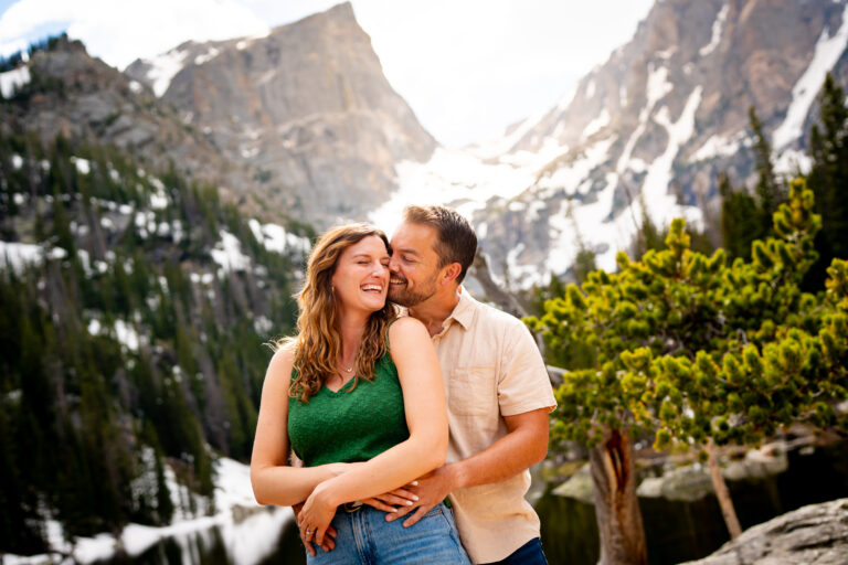 Dream Lake Engagement Photos in Rocky Mountain National Park